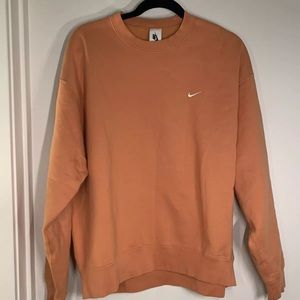 Nike Sportswear Semi-Brushed Crew Neck Peach Men's Large
